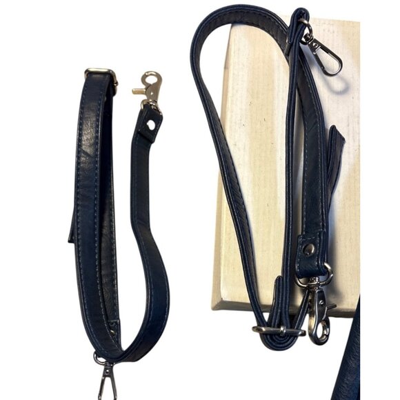 Espe Convertible Crossbody Backpack Purse Vegan Leather Floral Embroidered Zip - Picture 10 of 16